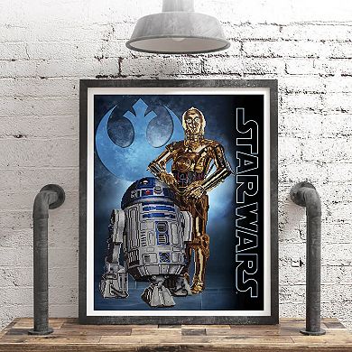 DIAMOND DOTZ Diamond Painting Kit Star Wars Droids Design
