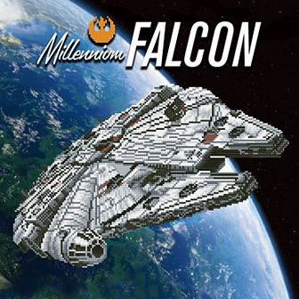 DIAMOND DOTZ Diamond Painting Kit Star Wars Millennium Falcon Design