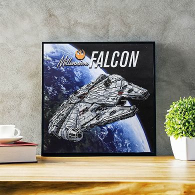 DIAMOND DOTZ Diamond Painting Kit Star Wars Millennium Falcon Design