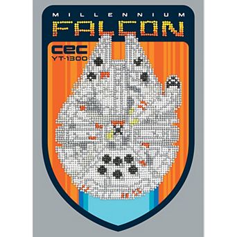 DIAMOND DOTZ Diamond Painting Kit Star Wars Millenium Falcon CEC YT 1300 Design