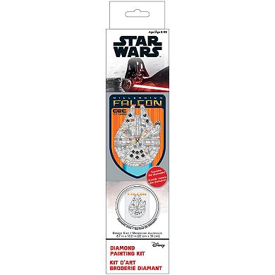 DIAMOND DOTZ Diamond Painting Kit Star Wars Millenium Falcon CEC YT 1300 Design