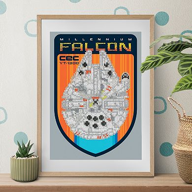 DIAMOND DOTZ Diamond Painting Kit Star Wars Millenium Falcon CEC YT 1300 Design
