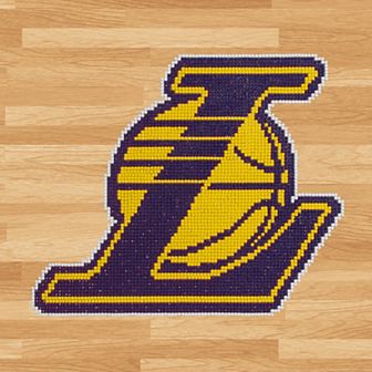 DIAMOND DOTZ Diamond Painting Kit NBA Los Angeles Lakers Logo Design