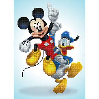 DIAMOND DOTZ Diamond Painting Kit Disney's Mickey & Donald Design
