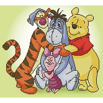 DIAMOND DOTZ Diamond Painting Kit Winnie The Pooh & Friends Design
