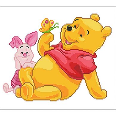 DIAMOND DOTZ Diamond Painting Kit Winnie The Pooh & Piglet Design