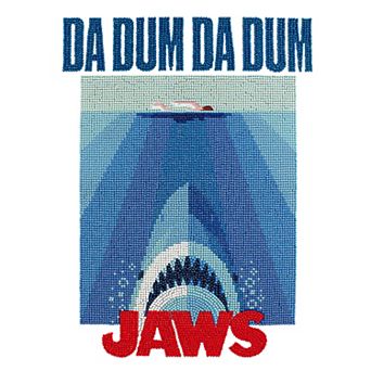 DIAMOND DOTZ Diamond Painting Kit JAWS Da Dum Design