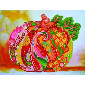 DIAMOND DOTZ Diamond Painting Kit Autumn Pumpkin Rose Design