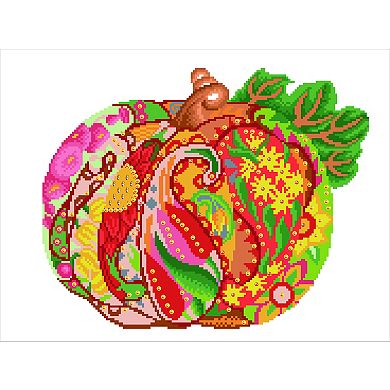 DIAMOND DOTZ Diamond Painting Kit Autumn Pumpkin Rose Design