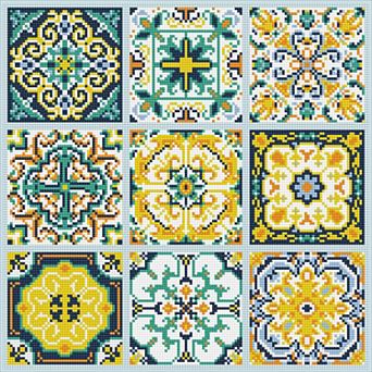 DIAMOND DOTZ Diamond Painting Kit & Mesmerising Tile Design