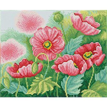 DIAMOND DOTZ Diamond Painting Kit & Watercolour Poppies Design