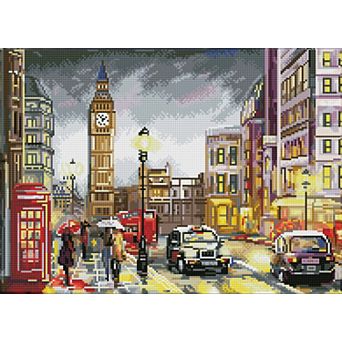 DIAMOND DOTZ Diamond Painting Kit & London Scene Design