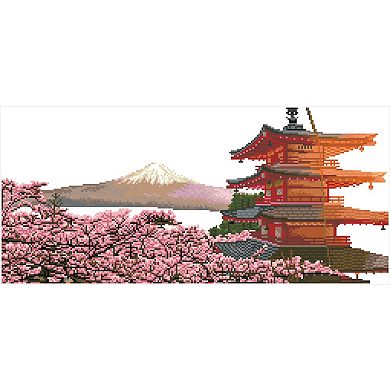 DIAMOND DOTZ Diamond Painting Kit - Mount Fuji Sunset Design