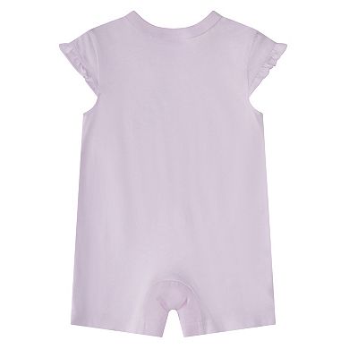 Baby Girl adidas Short Sleeve Graphic Cap Sleeve Romper