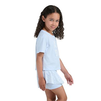 Baby & Toddler Girl adidas 2-Piece Short Sleeve Graphic Tee & Printed Flowy Shorts Set