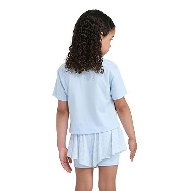 Baby & Toddler Girl adidas 2-Piece Short Sleeve Graphic Tee & Printed Flowy Shorts Set
