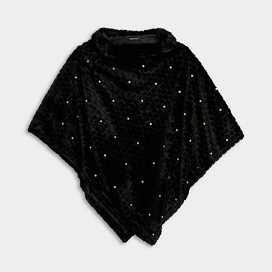 Women's Nanette Lepore Elegant Poncho With Pearls