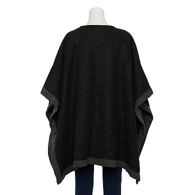 Women's Nanette Lepore Dual Tone Ruana With Buckle