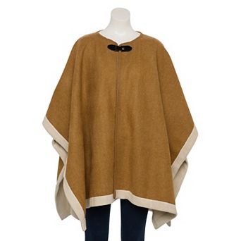 Women's Nanette Lepore Dual Tone Ruana With Buckle