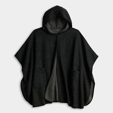 Women's Nanette Lepore Hooded Ruana With Double Pockets