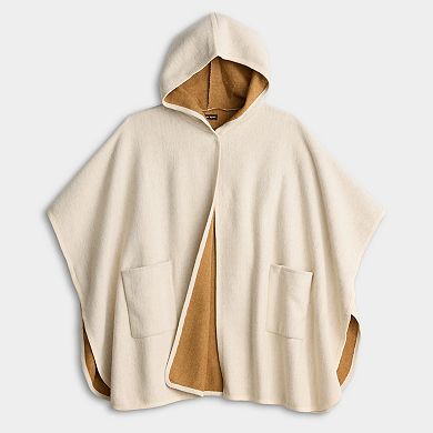 Women's Nanette Lepore Hooded Ruana With Double Pockets