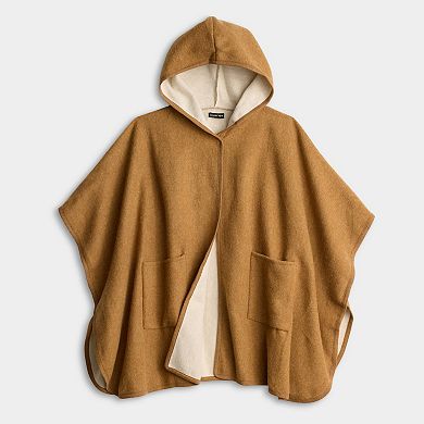Women's Nanette Lepore Hooded Ruana With Double Pockets