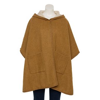 Women's Nanette Lepore Hooded Ruana With Double Pockets