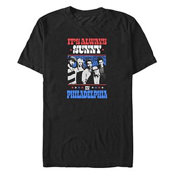 Big & Tall It's Always Sunny In Philadelphia Americana Poster Graphic Tee