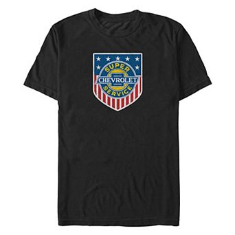Big & Tall Chevrolet Super Service Badge Americana Graphic Tee
