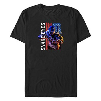 Big & Tall G.I. Joe Snake Eyes Americana Graphic Tee