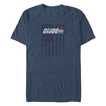 Big & Tall G.I. Joe American Flag Backdrop Graphic Tee