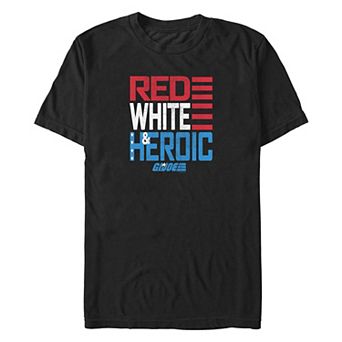 Big & Tall G.I. Joe Red White & Heroic Americana Graphic Tee