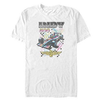 Big & Tall Indy 500 Checkered Americana Graphic Tee