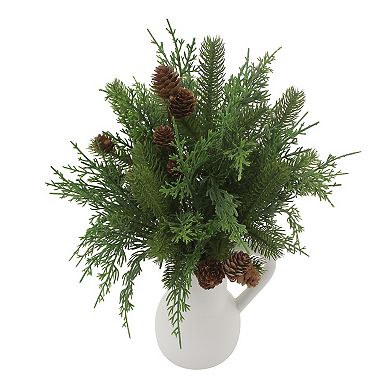 St. Nicholas Square® Artificial Pinecone & Cypress Botanical Arrangement