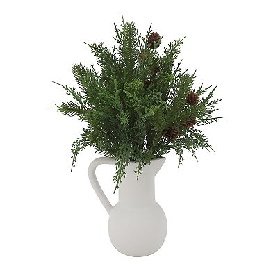 St. Nicholas Square® Artificial Pinecone & Cypress Botanical Arrangement
