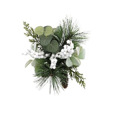 St. Nicholas Square® Botanical in Glittered Birchwood Vase Table Decor