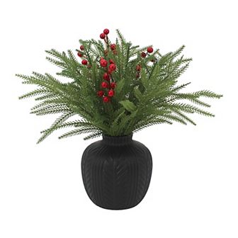 St. Nicholas Square® Artificial Botanical in Knit Ceramic Pot