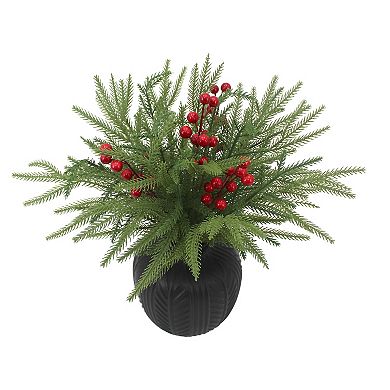 St. Nicholas Square® Artificial Botanical in Knit Ceramic Pot