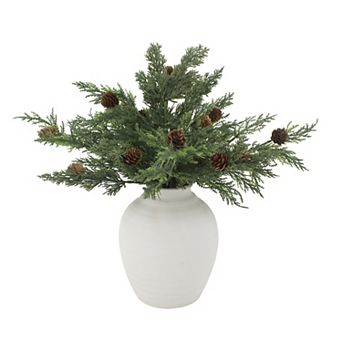 St. Nicholas Square® Artificial Pinecone & Cypress Botanical Arrangement