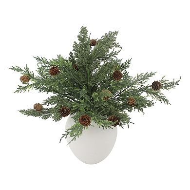 St. Nicholas Square® Artificial Pinecone & Cypress Botanical Arrangement