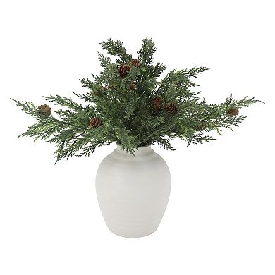 St. Nicholas Square® Artificial Pinecone & Cypress Botanical Arrangement