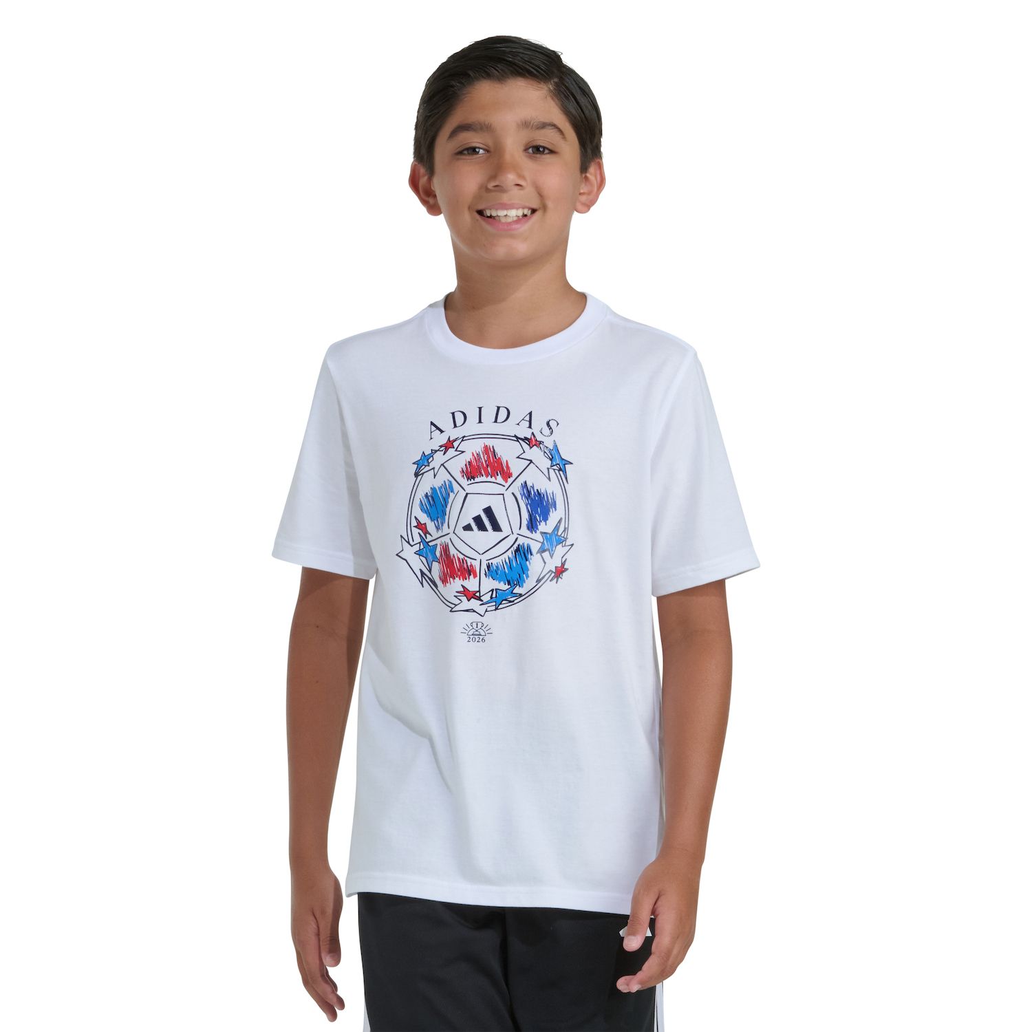 Футболка adidas Short Sleeve USA Soccer Graphic для мальчиков — фото 1