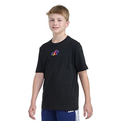 Boys adidas Short Sleeve Football Graphic Tee
