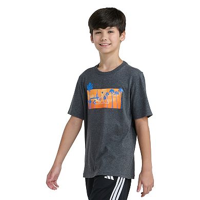 Boys 8-20 adidas Short Sleeve Tropical Basketball Graphic Tee