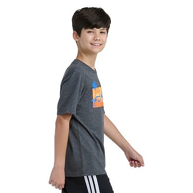 Boys 8-20 adidas Short Sleeve Tropical Basketball Graphic Tee