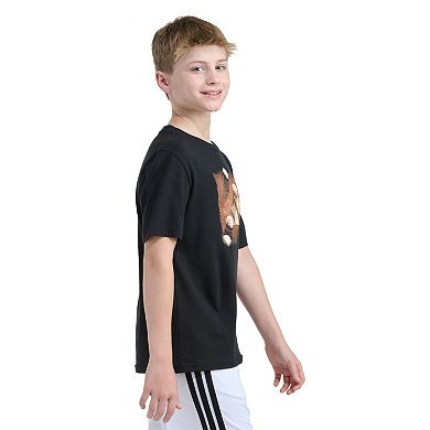 Boys 8-20 adidas Short Sleeve 3-Bar Baseball Plate Graphic Tee