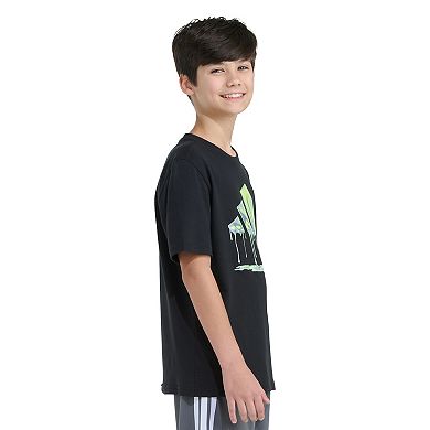 Boys 8-20 adidas Short Sleeve Chrome Dip Logo Graphic Tee