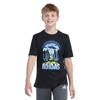 Boys adidas Short Sleeve Space City Graphic Tee