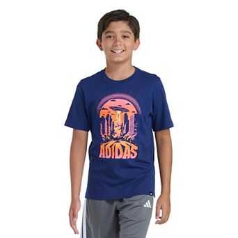 Boys adidas Short Sleeve Space City Graphic Tee