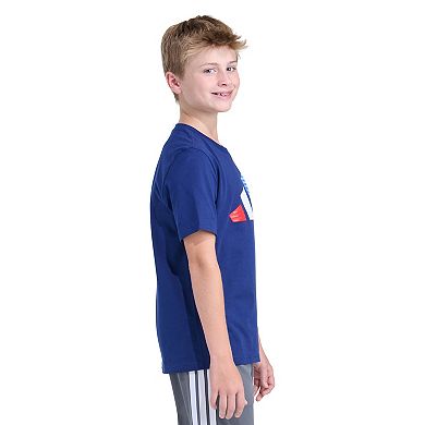 Boys 8-20 adidas Short Sleeve Nations 3-Bar Logo Graphic Tee in Regular & Plus Size